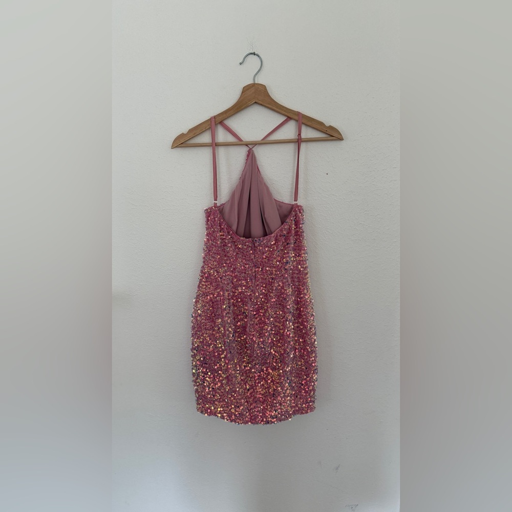 Helsi Abby Sequin Halter Minidress - Picture 5 of 8